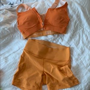 Outdoor Voices Zip Bra & TechSweat Flex Shorts